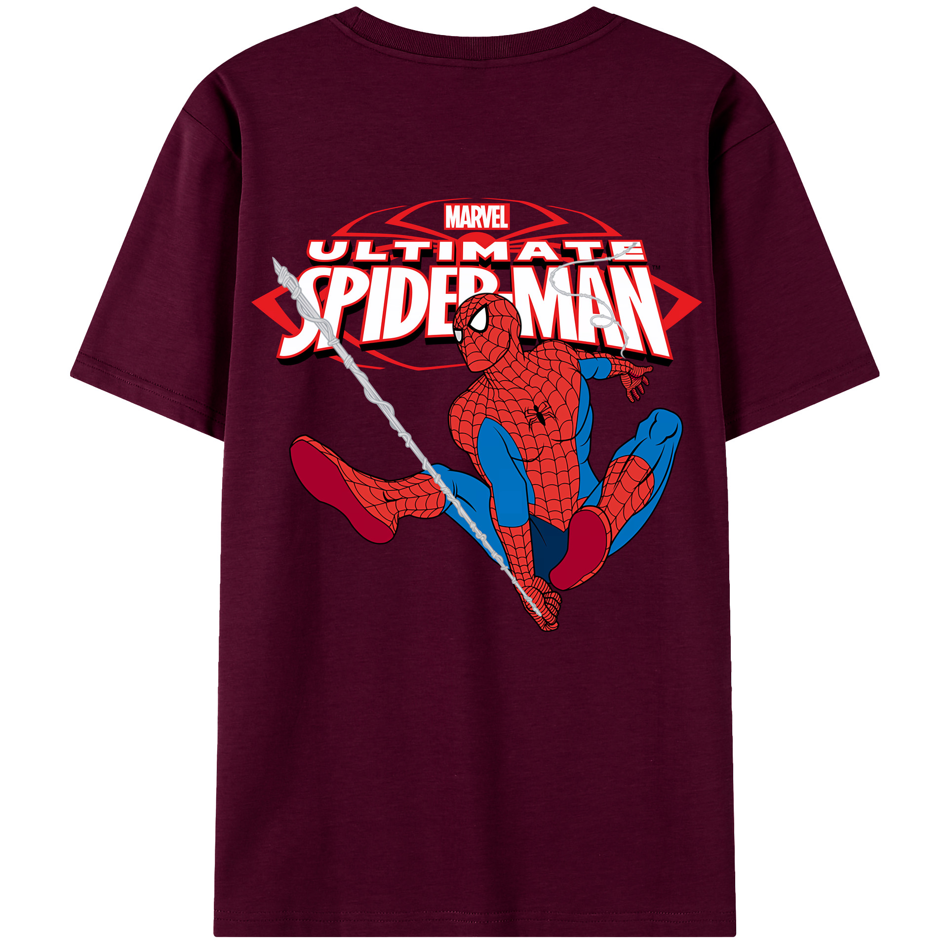 （画像用） Spider Man スパイダーマン レディース半袖Tシャツ(バックプリント)